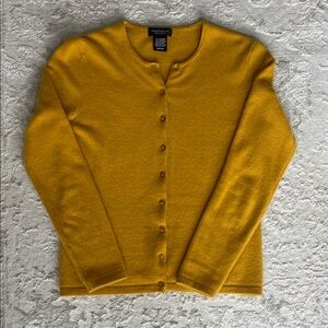 Cashmere Mustard Yellow Women's Cardigan